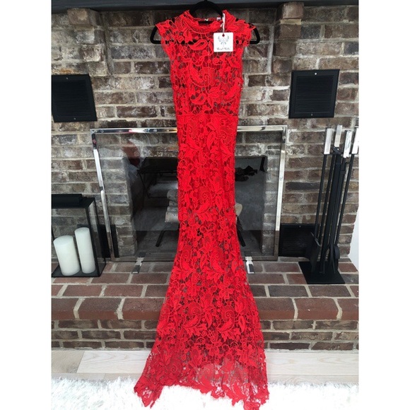 Angel Biba Dresses & Skirts - Beautiful Red Lace Dress